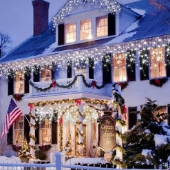 Christmas USB 4 Meter 96 Light Ice strip light 8 function remote control Christmas holiday wedding indoor and outdoor courtyard decoration light