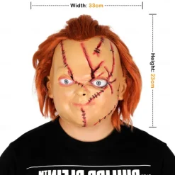 Chucky Halloween Mask Halloween Props Chucky Scary Costume Adults' Men's Women's Halloween Carnival Easy Halloween Costumes Dress Up