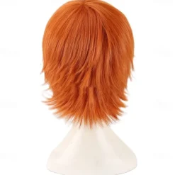 Chucky Orange Short Cosplay Wig Bride of Chucky Heat Resistant Cosplay Wigs Halloween Wigs