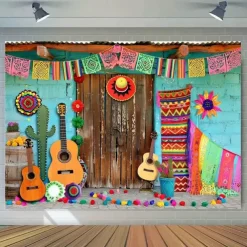 Cinco de Mayo Mexican Hanging Tapestry Wall Art Large Tapestry Mural Decor Photograph Backdrop Blanket Curtain Home Bedroom Living Room Decoration