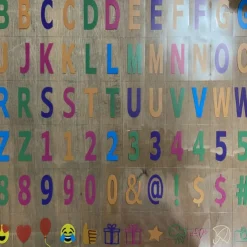 Cinema Light Box with 119 Letters Symbols A4 Size Cinematic Light Up Sign Personalized DIY LED Letter Lamp for Chirstmas Photo Shoots Birthday Party Home Decor