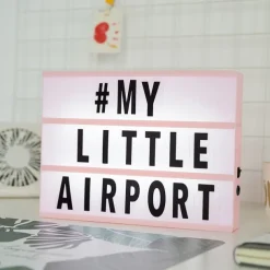 Cinema Light Box with 119 Letters Symbols A4 Size Cinematic Light Up Sign Personalized DIY LED Letter Lamp for Chirstmas Photo Shoots Birthday Party Home Decor