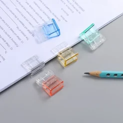 Clam Clip 6Pcs Binder Clips Small Transparent Multifunctional Push Clip For Fixing Paper Desk Office Home School, Back to School Gift