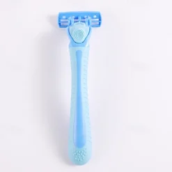 Classic 3-Piece Metal Double Edge Eco Safety Razor Long Handle Wet Shaving Kit for Men Women with 6 Platinum Blades