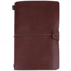 Classic Retro PU Leather Travel Notebook Personalized Journal Spiral Ring Binder Diary Notepad, Back to School Gift