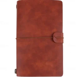 Classic Retro PU Leather Travel Notebook Personalized Journal Spiral Ring Binder Diary Notepad, Back to School Gift