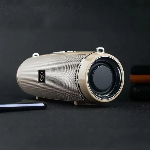 Clear Stereo Sound Professional IPX7 Waterproof Outdoor HIFI Column Speaker Wireless Bluetooth Speaker Subwoofer Sound Box Support FM Radio TF Mp3 Player