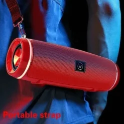 Clear Stereo Sound Professional IPX7 Waterproof Outdoor HIFI Column Speaker Wireless Bluetooth Speaker Subwoofer Sound Box Support FM Radio TF Mp3 Player