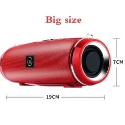 Clear Stereo Sound Professional IPX7 Waterproof Outdoor HIFI Column Speaker Wireless Bluetooth Speaker Subwoofer Sound Box Support FM Radio TF Mp3 Player