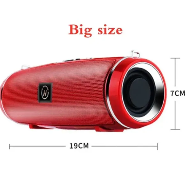 Clear Stereo Sound Professional IPX7 Waterproof Outdoor HIFI Column Speaker Wireless Bluetooth Speaker Subwoofer Sound Box Support FM Radio TF Mp3 Player