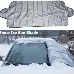 Cling Magnetic Winter Car Snow Cover Foldable Car Windshield Cover Sunshade Cover Easy to Enstall