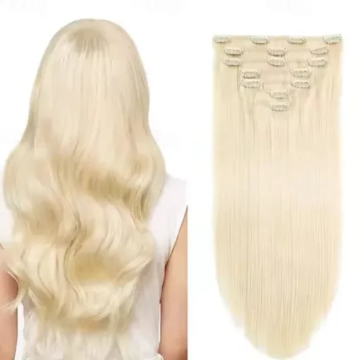 Clip in Hair Extensions Real Human Hair for Women Natural Human Hair 120G 7Pcs 1# 1B# 2# 4# 613#