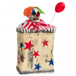 Clown in a Box - Jumping Clown Accessory for Garden, Outdoor, Indoor, Haunted House