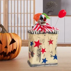 Clown in a Box - Jumping Clown Accessory for Garden, Outdoor, Indoor, Haunted House