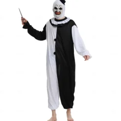 Clown Killer Clown Halloween Mask Jumpsuit Full Head Terrifier Scary Costume Kid's Adults' Men's Boys' Halloween Carnival Easy Halloween Costumes Dress Up