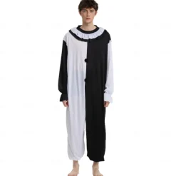 Clown Killer Clown Halloween Mask Jumpsuit Full Head Terrifier Scary Costume Kid's Adults' Men's Boys' Halloween Carnival Easy Halloween Costumes Dress Up