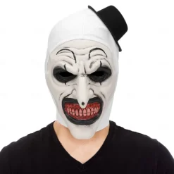Clown Killer Clown Halloween Mask Jumpsuit Full Head Terrifier Scary Costume Kid's Adults' Men's Boys' Halloween Carnival Easy Halloween Costumes Dress Up