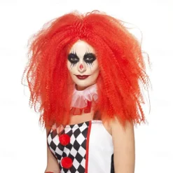 Clown Wig Crimped Halloween Cosplay Party Wigs
