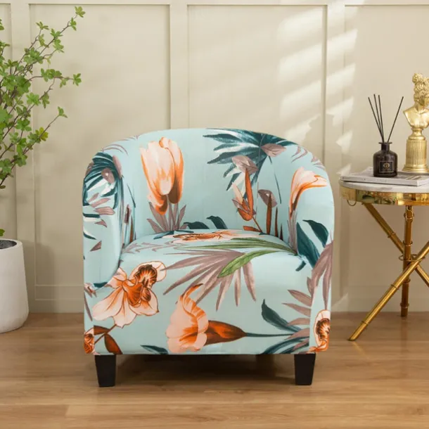 Club Chair Cover Barrel Chair Slipcover Stretch Tub Chair Slipcover, Arm Chair Sofa Cover For Dogs Pet,Washable Couch Furniture Protector Soft Durable