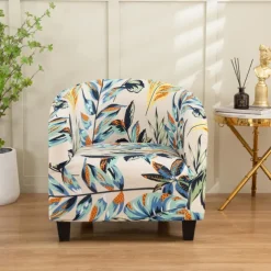 Club Chair Cover Barrel Chair Slipcover Stretch Tub Chair Slipcover, Arm Chair Sofa Cover For Dogs Pet,Washable Couch Furniture Protector Soft Durable
