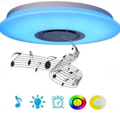 40cm Ceiling Light Bluetooth Music Absorption Dome Light LED Colorful Story Light Mobile phone smart APP Master Bedroom Light
