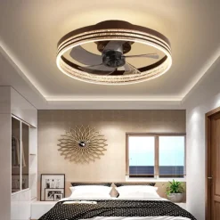 50cm LED Ceiling Fan Light Ceiling Fan Metal Painted Finishes Modern 220-240V
