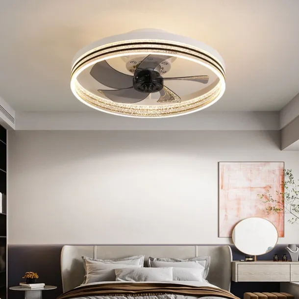 50cm LED Ceiling Fan Light Ceiling Fan Metal Painted Finishes Modern 220-240V