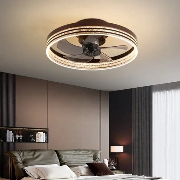 50cm LED Ceiling Fan Light Ceiling Fan Metal Painted Finishes Modern 220-240V