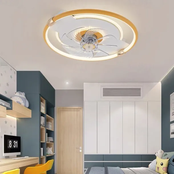 50cm LED Ceiling Fan Light Ceiling Fan Metal Painted Finishes Modern 220-240V