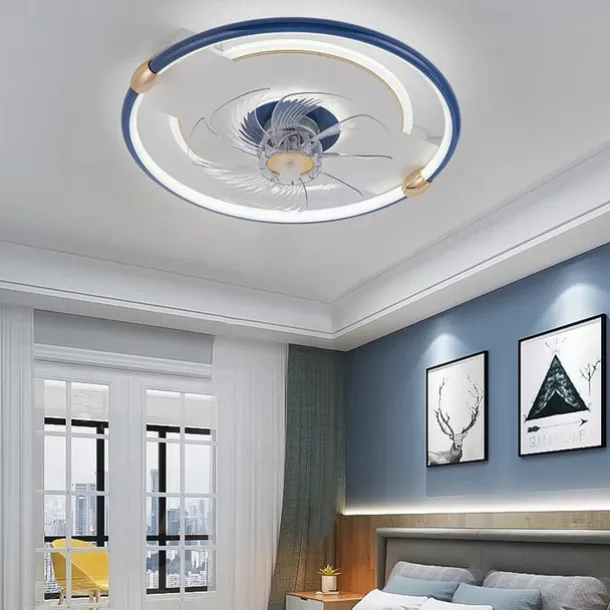 50cm LED Ceiling Fan Light Ceiling Fan Metal Painted Finishes Modern 220-240V