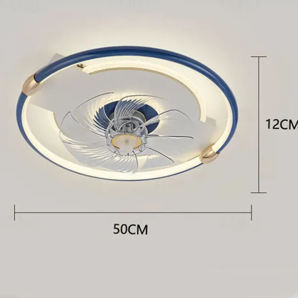 50cm LED Ceiling Fan Light Ceiling Fan Metal Painted Finishes Modern 220-240V