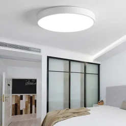 30cm LED Ceiling Light Basic Modern Matte Multi-shade Dimmable Flush Mount Lights Plastic Bowl Painted Finishes AC110-240V