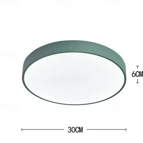 30cm LED Ceiling Light Corridor Lamp Nordic Flush Mount Lights Wood Kitchen Entrance Hall Porch Balcony Painted Finishes 110-120V 220-240V FCC VDE