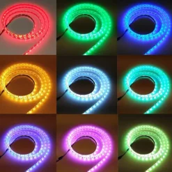 100CM LED Light Strips RGB Tiktok Lights TV Background atmosphere lamp USB 5V Black Waterproof 15W 5050 10mm with 17Key RF Controller DC 5V