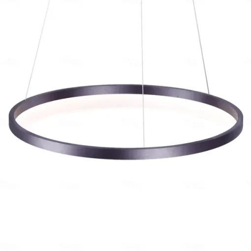80CM LED Pendant Light Geometrical Circle Design Nordic Modern Simple for Dinning Room Bedroom Entry Aluminum Frame Acrylic Black White Gold Coffee 40W