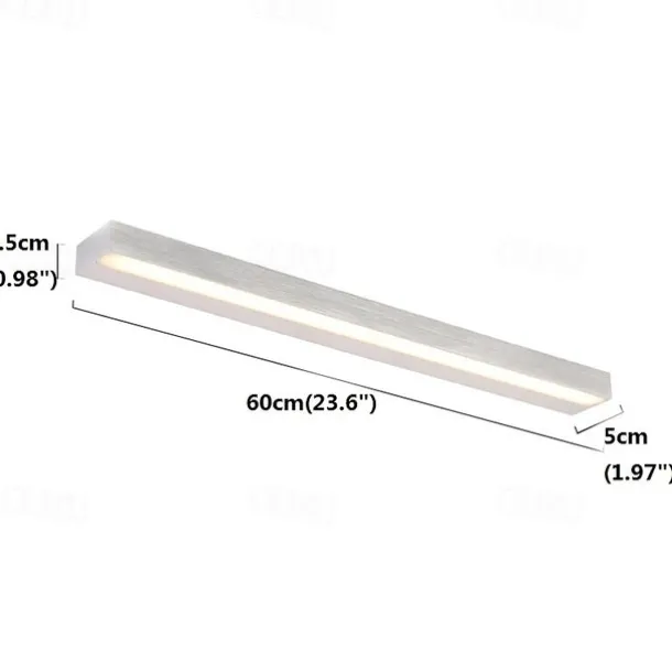 60cm LED Vanity Light 14W Bathroom Wall Lighting New Design Fixtures Make-up Mirror Front Light Aluminum Modern Nordic Style Wall Sconces Downlights IP20