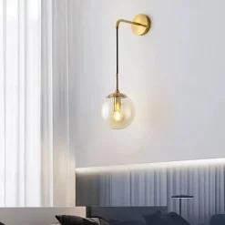58cm LED Wall Lamps Creative Nordic Style Wall Sconces Spherical Design Vintage Bedroom Living room Hallway Staircase Glass Wall Light IP54 : 110-120V 220-240V