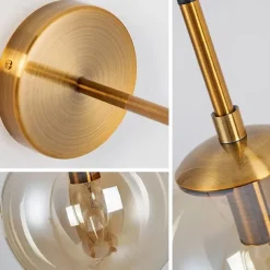 58cm LED Wall Lamps Creative Nordic Style Wall Sconces Spherical Design Vintage Bedroom Living room Hallway Staircase Glass Wall Light IP54 : 110-120V 220-240V
