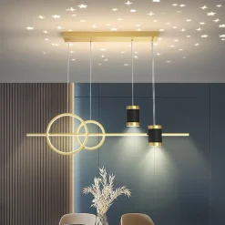 100cm 4-Light Dimmable Cluster Design LED Pendant Light Metal Artistic Style Novelty Painted Finishes Nordic Style Dining Room Bedroom Lights 110-240V