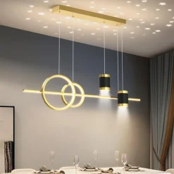 100cm 4-Light Dimmable Cluster Design LED Pendant Light Metal Artistic Style Novelty Painted Finishes Nordic Style Dining Room Bedroom Lights 110-240V