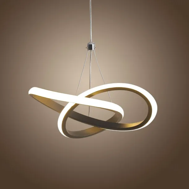 22cm 1-Light 15W Mini Pendant Light LED Ambient Lamp Aluminum Black White Painted for Living Room Bedroom Dining Room Warm White / White