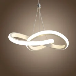 22cm 1-Light 15W Mini Pendant Light LED Ambient Lamp Aluminum Black White Painted for Living Room Bedroom Dining Room Warm White / White