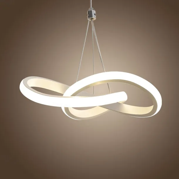 22cm 1-Light 15W Mini Pendant Light LED Ambient Lamp Aluminum Black White Painted for Living Room Bedroom Dining Room Warm White / White