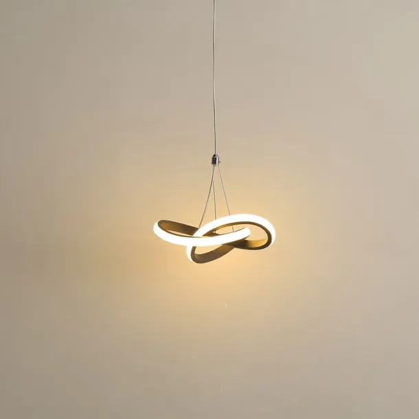 22cm 1-Light 15W Mini Pendant Light LED Ambient Lamp Aluminum Black White Painted for Living Room Bedroom Dining Room Warm White / White