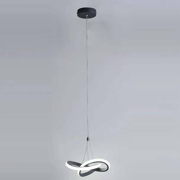 22cm 1-Light 15W Mini Pendant Light LED Ambient Lamp Aluminum Black White Painted for Living Room Bedroom Dining Room Warm White / White