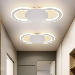 35cm New LED Ceiling Light Modern Black White Porch Lamp Corridor Lamp Bedroom Living Room Lamp Modern Simple Creative Wall Lamp Study Lamp Balcony Multi Purpose Lamp