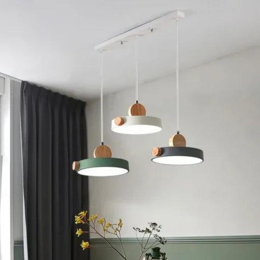 50cm Pendant Light Cluster Design Line Design Geometric Shapes Pendant Light Metal Artistic Style Modern Style Metal Painted Finishes LED Nordic Style 85-265V