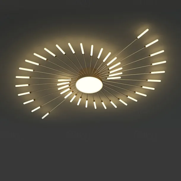 128cm Single Design Ceiling Lights Metal LED Nordic Style 110-240 V