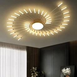 128cm Single Design Ceiling Lights Metal LED Nordic Style 110-240 V