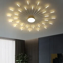 128cm Single Design Ceiling Lights Metal LED Nordic Style 110-240 V